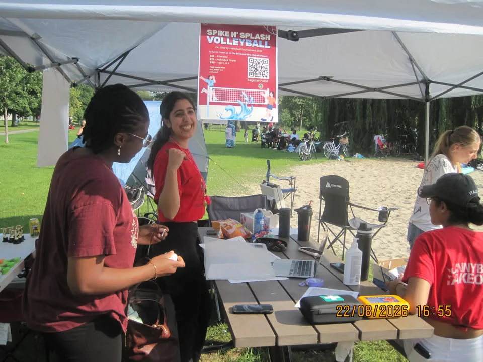 A group of Circle K members smiling together outdoors